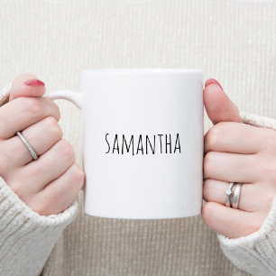 Caneca De Café Grande Fonte Personalizada de Estilo de Escrita Manual Pr
