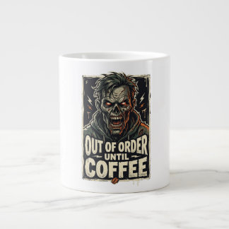 Caneca De Café Grande Fora de Serviço Até Zumbi do Café Design