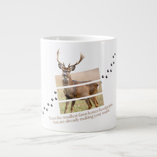 Caneca De Café Grande Forest Soul Deer  (Frente)