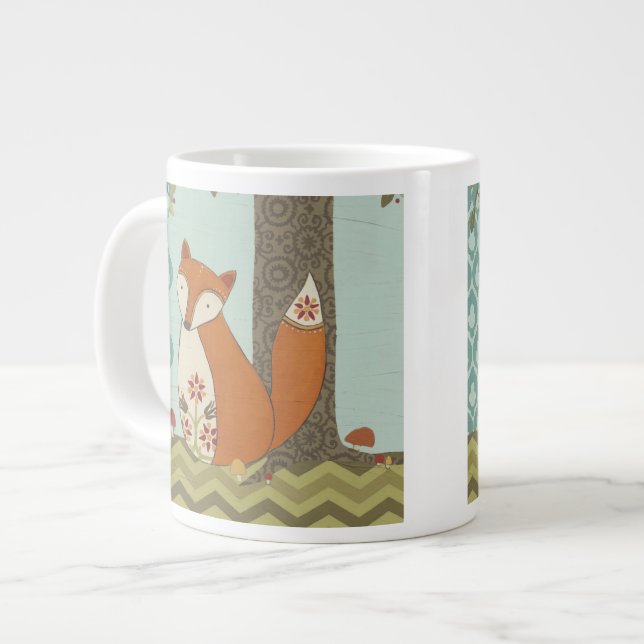 Caneca De Café Grande Forest Whimsy IV (Frente Esquerda)