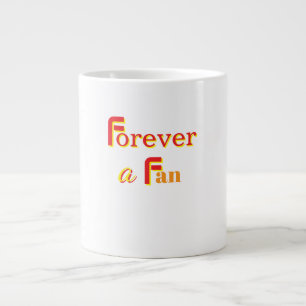 Caneca De Café Grande Forever A Fan Branco