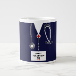 Caneca De Café Grande Formando da Faculdade de Medicina Médica