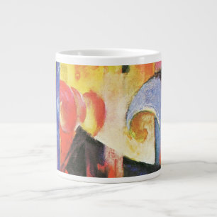 Caneca De Café Grande Formulários quebrados por Franz Marc, Vintage Abst