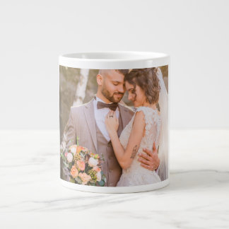 Caneca De Café Grande Foto de casal personalizada