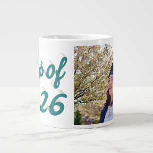 Caneca De Café Grande Foto de formatura da turma de 2026 com legenda ver