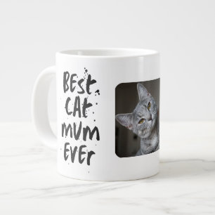 Caneca De Café Grande Foto de Gato de Trendência Moderna da Mãe do Melho