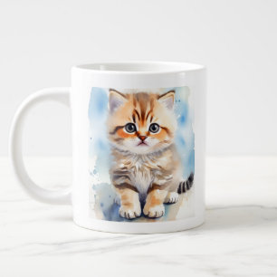 Caneca De Café Grande Foto de Gato Fofo