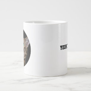 Caneca De Café Grande Foto de Gato Personalizada com Texto Presente Pe