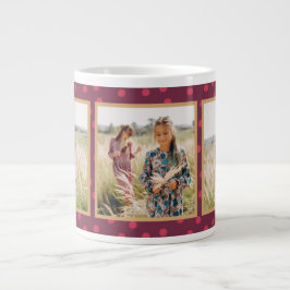 Caneca De Café Grande Foto dos pontos modernos três