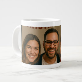Caneca De Café Grande Foto Personalizada