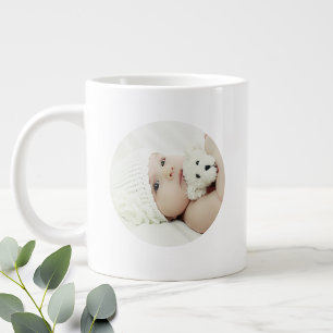 Caneca De Café Grande Foto Personalizada