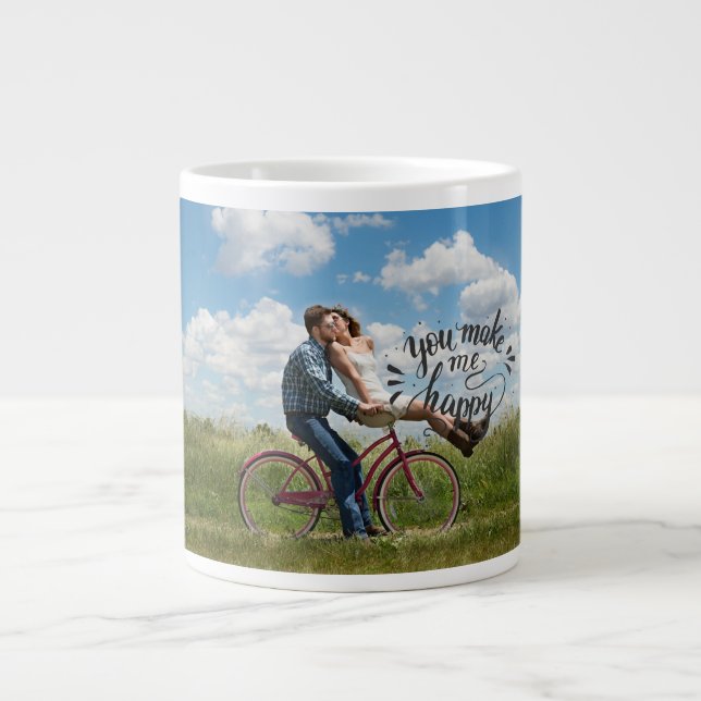 Caneca De Café Grande Foto personalizada (Frente)