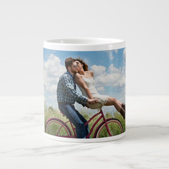 Caneca De Café Grande Foto Personalizada  (Frente)