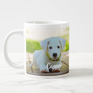 Caneca De Café Grande Foto personalizada de animal de estimação