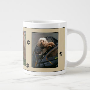 Caneca De Café Grande Foto personalizada de cão Imprime quadros de image