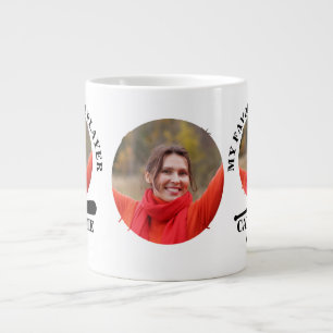 Caneca De Café Grande Foto personalizada em forma de baseball, minha bol