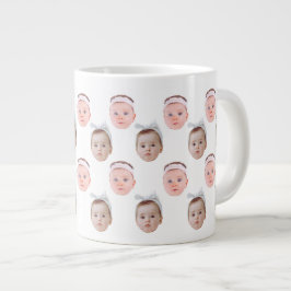Caneca De Café Grande Foto personalizada, personalizada, Pai Mãe