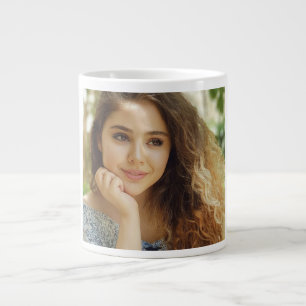 Caneca De Café Grande Foto Personalizada Simples e Chic