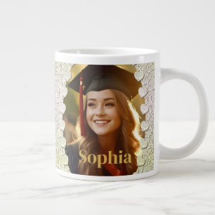 Caneca De Café Grande Fotos Personalizadas de Formatura de 2024 Presente