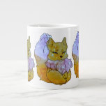 Caneca De Café Grande Fox named Dice<br><div class="desc">The Lucky Charms they are a group of very lucky and cute Friends of Animals with beautiful and colorful patterns spreading luck as they go along the road of happy life journey. Hi I'm a Fox from the universe of luck and my name is Dice just like the lucky Dice...</div>