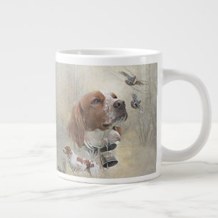 Caneca De Café Grande Francês Bretanha, Arte de Caça a Pássaros