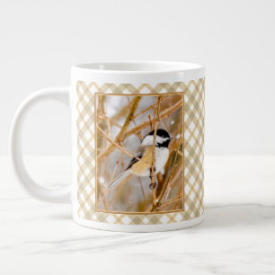 Caneca De Café Grande Frango de Capa Preta - Fotografia Original