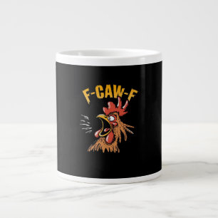 Caneca De Café Grande Frango F-Caw-F Vintage F-Caw-F Galinha Engraçada R