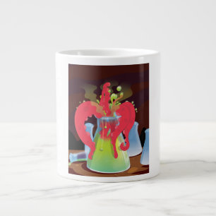 Caneca De Café Grande Frasco de experimento científico Monstro