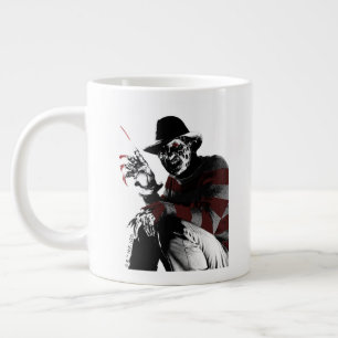 Caneca De Café Grande Freddy vs Jason Freddy Ver Vermelho