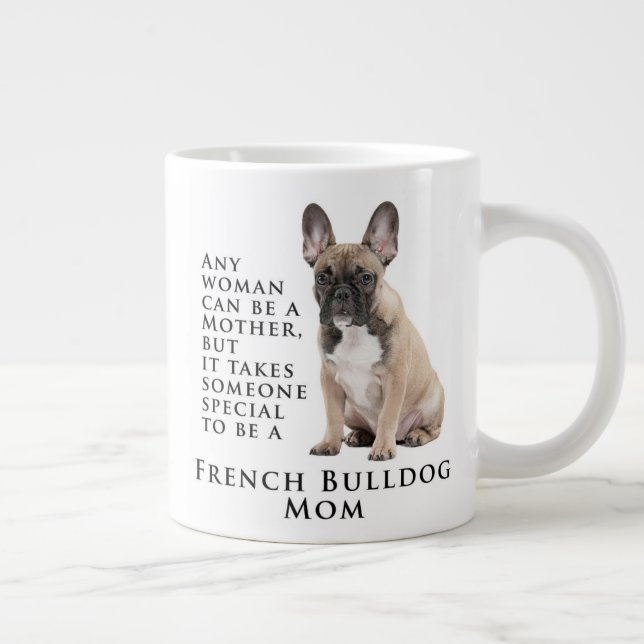 Caneca De Café Grande Frenchie Traits Jumbo Mug (Direita)
