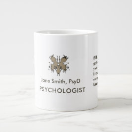 Caneca De Café Grande Freud Caricature for Psychologists & Mental Health