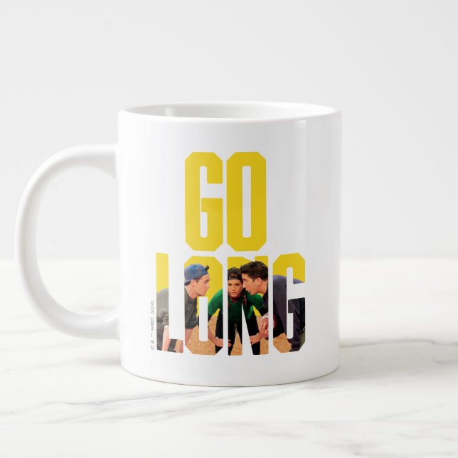 Caneca De Café Grande FRIENDS™ | Citação Go Long (Esquerda)