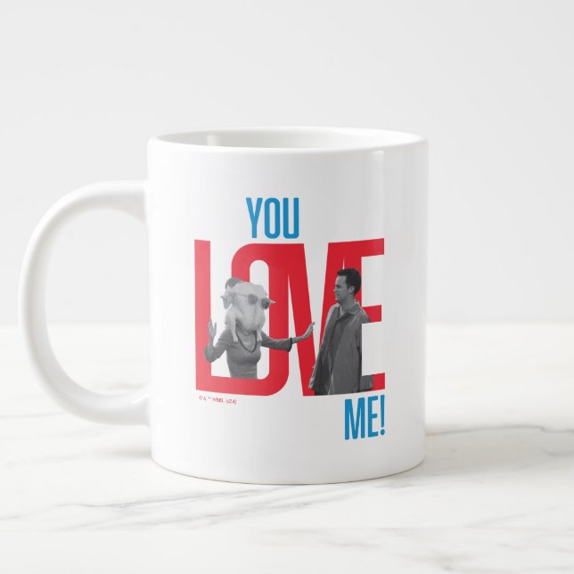 Caneca De Café Grande FRIENDS™ | Citação Você Me Ama (Esquerda)