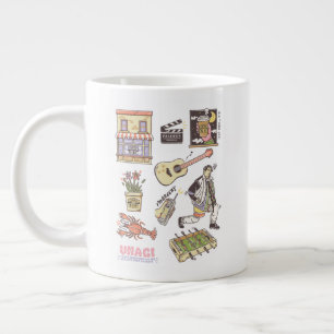 Caneca De Café Grande FRIENDS™   Ícones de Desenho Animado Gráfico