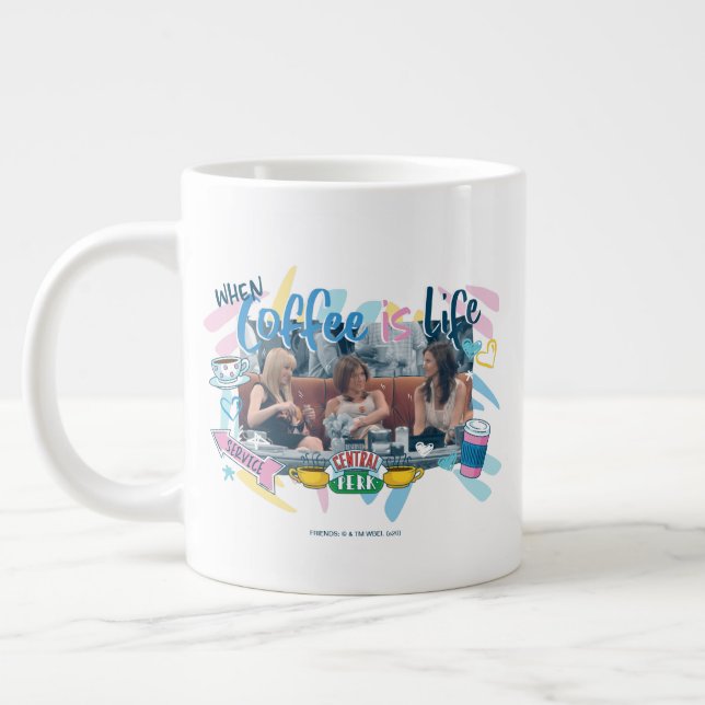 Caneca De Café Grande FRIENDS™ | Quando o Café é Vida (Esquerda)