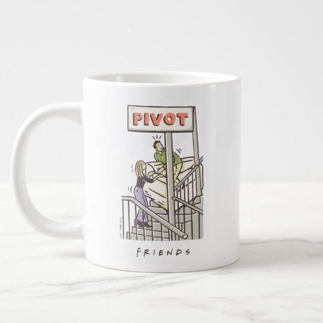Caneca De Café Grande FRIENDS™ | Ross e Rachel PIVOT (Esquerda)