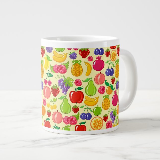 Caneca De Café Grande Fruta (Frente Esquerda)