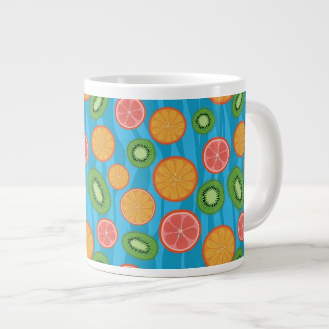 Caneca De Café Grande Fruta (Frente Esquerda)