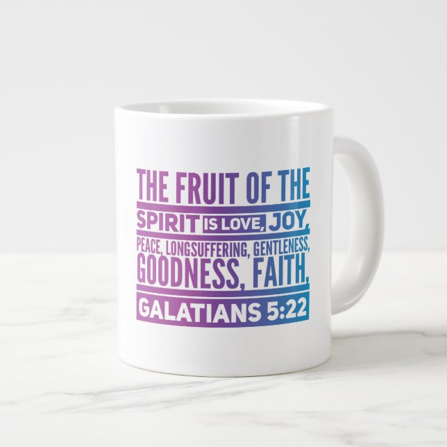 Caneca De Café Grande Fruta de Jumbo Mug (Frente Esquerda)