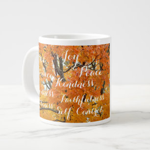 Caneca De Café Grande Fruta do Espírito, Queda Cristã Inspiradora
