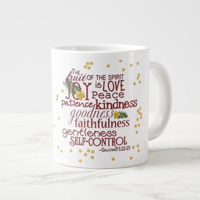 Caneca De Café Grande Fruta - Jumbo Mug (Frente Esquerda)