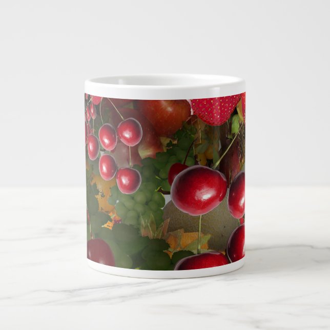 Caneca De Café Grande Frutas (Frente)