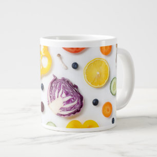 Caneca De Café Grande Frutas e Produtos Hortícolas