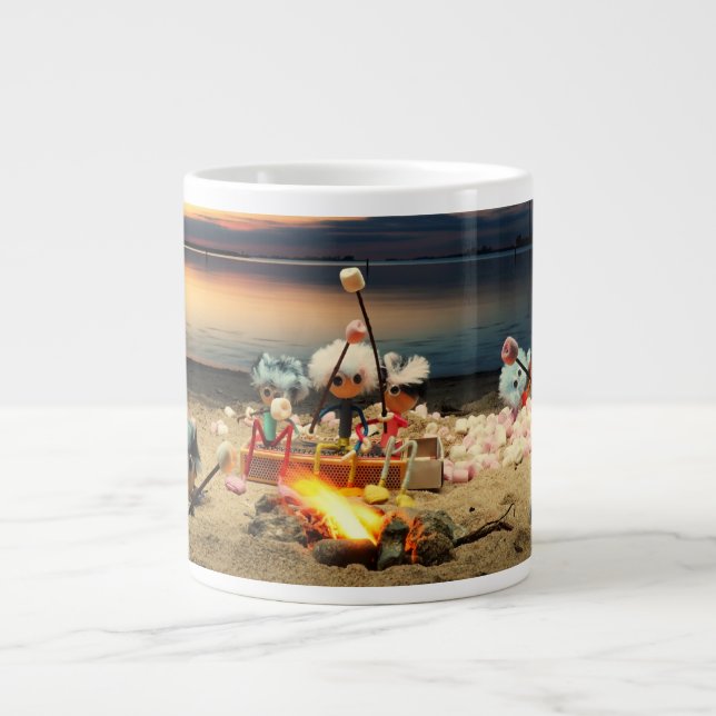 Caneca De Café Grande Fubby's bij kampvuur met marchmello's. (Frente)