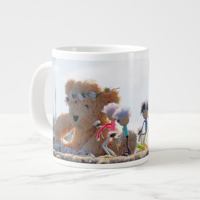 Caneca De Café Grande Fubby's die madeliefjes naar een Beer brengen. (Frente Esquerda)