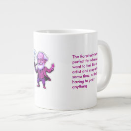 Caneca De Café Grande Fuchsia Freud Psychology Rorschach Test Quote for 