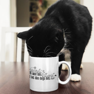 Caneca De Café Grande Fui eu que deixei os cães saírem engraçados