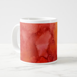 Caneca De Café Grande Fundo de pintura em aquarela.