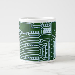 Caneca De Café Grande Fundo de Placa de Circuito