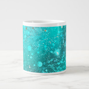 Caneca De Café Grande Fundo do Mint Turquoise Foil
